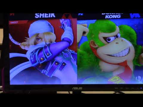 Captain L (Sheik) vs. legit247 (Donkey Kong) - Losers Top 48 - Emerald City X