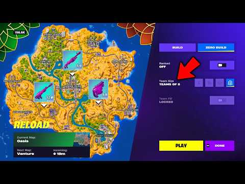 The NEW HUGE FORTNITE RELOAD Update! (Teams of 8)