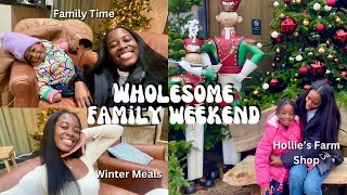 WHOLESOME FAMILY WEEKEND & Hollie’s Farm Shop , VLOGMAS week 1