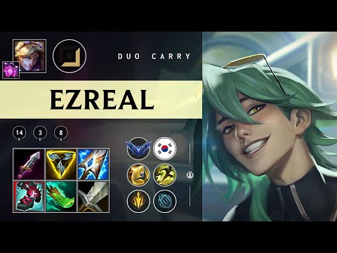 Ezreal ADC vs Xayah - KR Diamond Patch 25.24