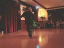  Maria Antonieta Tuozzo  and  Ezqeuiel Herrera  are  dancing  to  the  milonga  "  Milonguerita  "