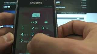 How to enter unlock code to Samsung I9001 Galaxy S PLUS ?