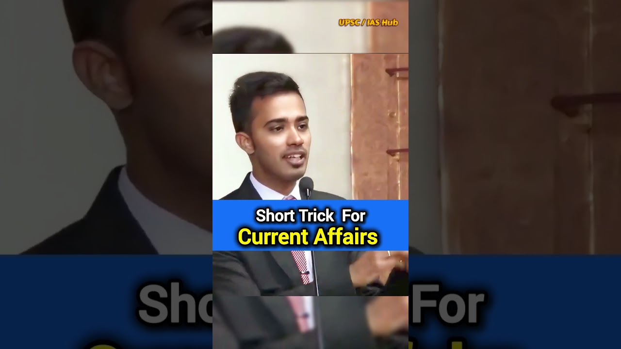 Short Trick for Current Affairs | Safin Hasan IPS | #shorts #upsc #ias #motivation