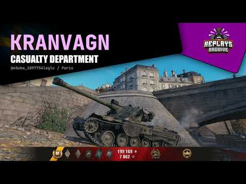 Kranvagn - Casualty department / 5 frags, 11521 damage, 1569 exp., Paris, World of Tanks