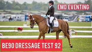 BE90 DRESSAGE TEST 92 (2009) - Press Play and Ente