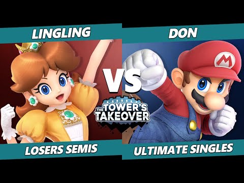 Tower's Takeover 16 Losers Semis - Don (Mario) Vs. LingLing (Daisy) SSBU Ultimate Tournament