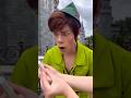 The Real Peter Pan Meets The Mini Peter And Tink ‍ ️ Disneyworld