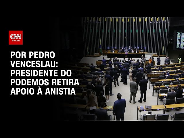Presidente do Podemos retira apoio a PL da Anistia | CNN 360º