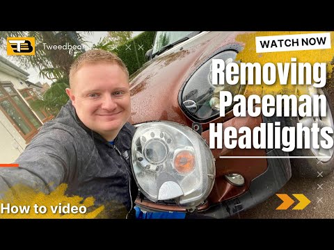 Mini Paceman R61 How to remove your headlights and upgrade to black ones same for R60 Countryman
