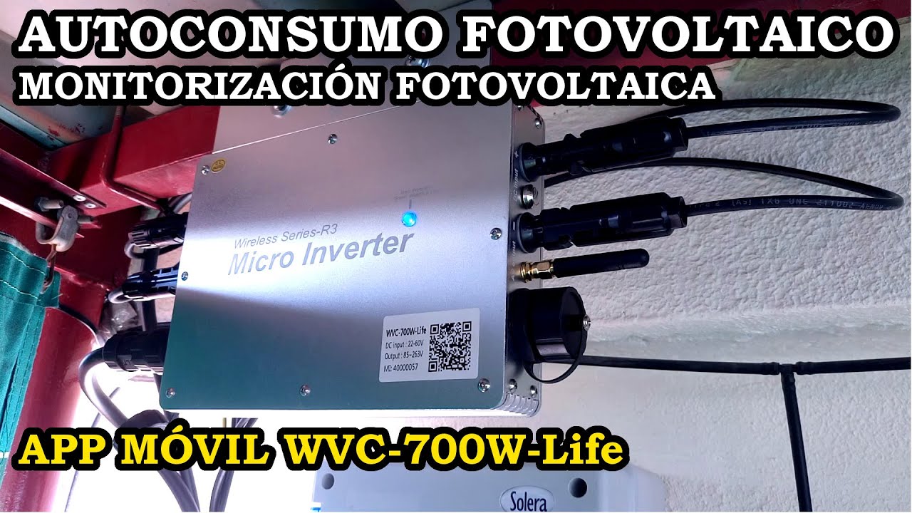 Monitorización Fotovoltaica. Microinversor WVC-700W-Life. Configuración App Móvil. 291