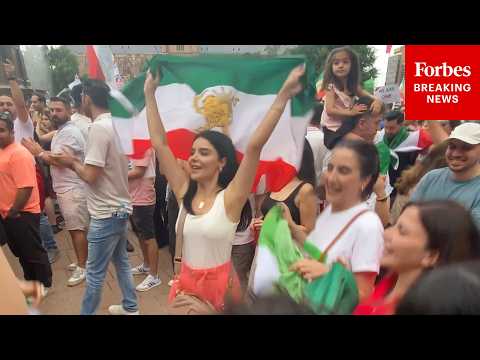 Iranian Community In Sydney, Australia Celebrate U.S.-Israeli Strikes On Iran