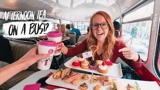 The BEST AFTERNOON TEA in LONDON! - Double Decker Tea Bus 😍(London, England)