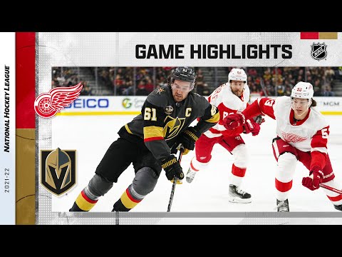 Red Wings @ Golden Knights 11/18/21 | NHL Highlights