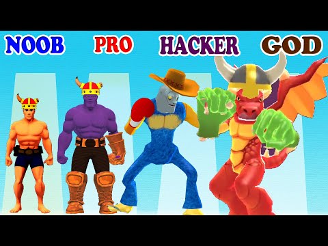 NOOBvsPROvsHACKERvsGOD in DNA Evolution 3D vs Monster Egg Gameplay - Which game do you like?