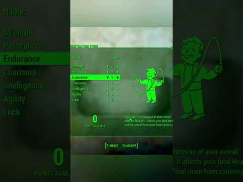 BEST starting stats in Fallout 4! #fallout4 #fallout #fallout4gameplay