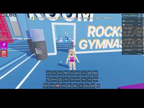 Playing rockstar gymnastics in Roblox!