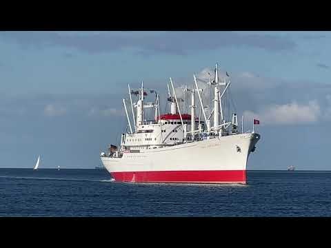 CAP SAN DIEGO in KIEL am 6.8.2022 Museumsschiff in der Kieler Förde