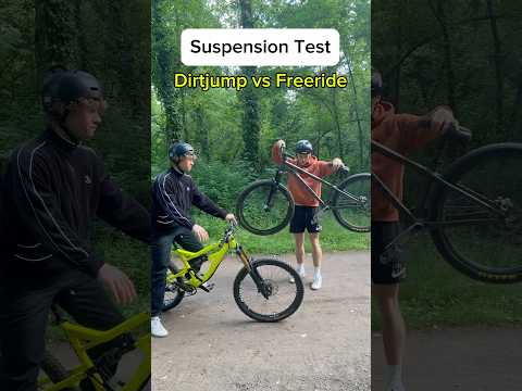 Suspension Test Freeride Bike vs Dirtjump #shorts