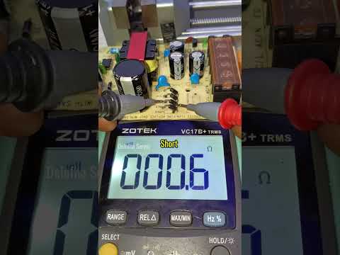 The first stage in repairing a power supply is checking the diode bridge. #repair #tutorial #test