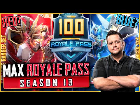 MAXED SEASON 13 ROYALE PASS - Red or Blue Ranger?