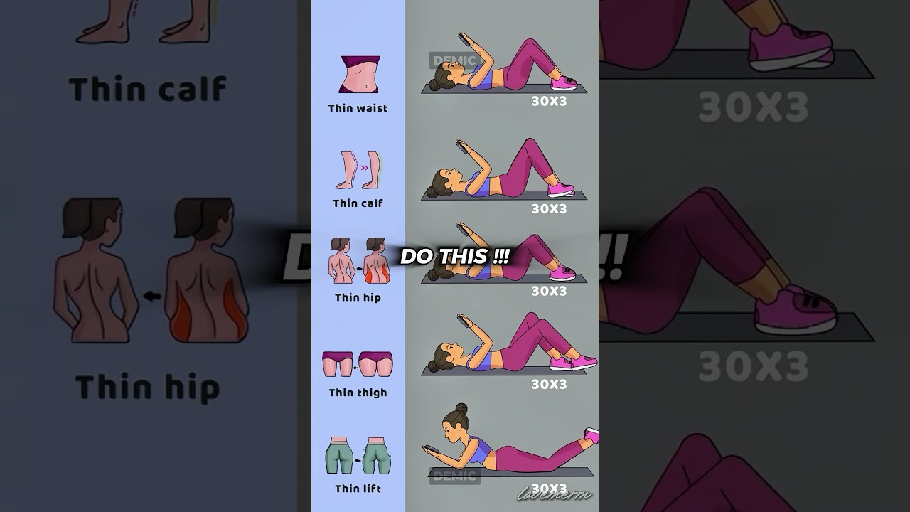 The LAZY SLIM WAIST Workout Routine 💖✨ #glowup #glowuptips #workout #fypシ゚viral