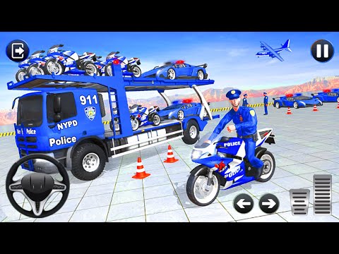 Police Transport Truck - US Police Bike Transport Truck - Android Gameplay