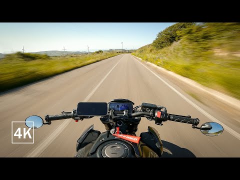 HONDA CB650R | ROUTE PANORAMIC | "ENGINE SOUND ONLY" | POV