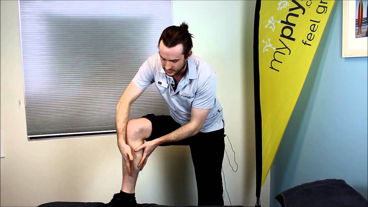 How do you massage a lump in your calf?