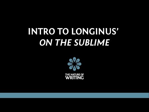 Introduction to Longinus' On the Sublime
