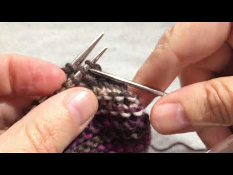 Maschenstich bei kraus rechts |Tutorial | Deutsch