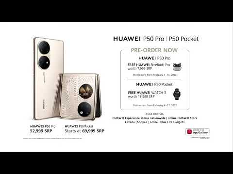 HUAWEI P50 Pro and P50 Pocket Pre-Order TVC February 2022 15s (Philippines, Text Version)