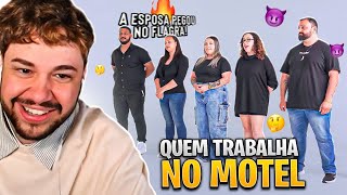 ADIVINHE QUEM TRABALHA NO MOTEL! - React Aqueles Caras