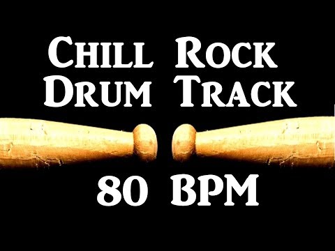 Chill Groove Drum Track 80 BPM, Rock Drum Tracks for Bass Guitar, Instrumental Drum Beats 🥁 303