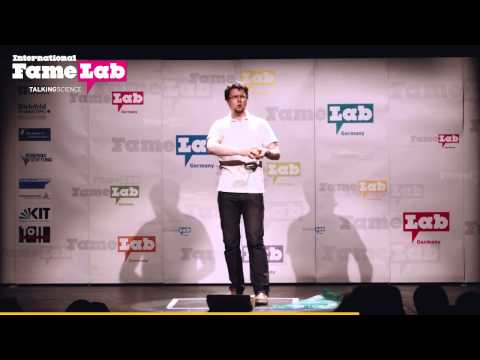 Daniel Heinrich bei FameLab 2015 im Tollhaus Karlsruhe - Vorentscheid Baden-Württemberg