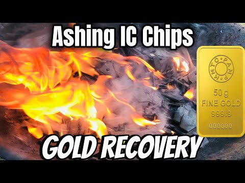 Ashing IC Chips Gold Recovery | Recover Gold From IC Chips | Gold Recovery