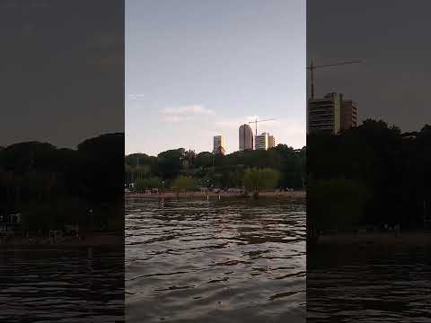 Arriving back in Parana by boat. Entre Rios, Argentina