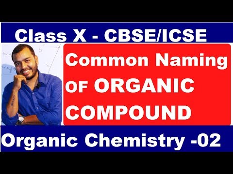 Organic 02-  Common Naming Of Organic Compound  (short and Important for BOARDS) Video