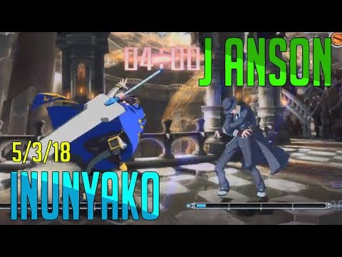 BBCF2 Athena Nipponbashi || J Anson (HZ) vs Inunyako (KA) FT5 || 3/5/18