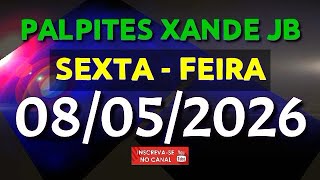 PALPITE DIA 08/05/2026 | JOGO DO BICHO TODAS AS LOTERIAS 