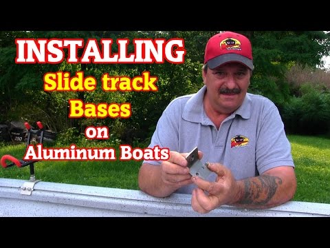 How to install Accessory points on an aluminum slide track gunwale