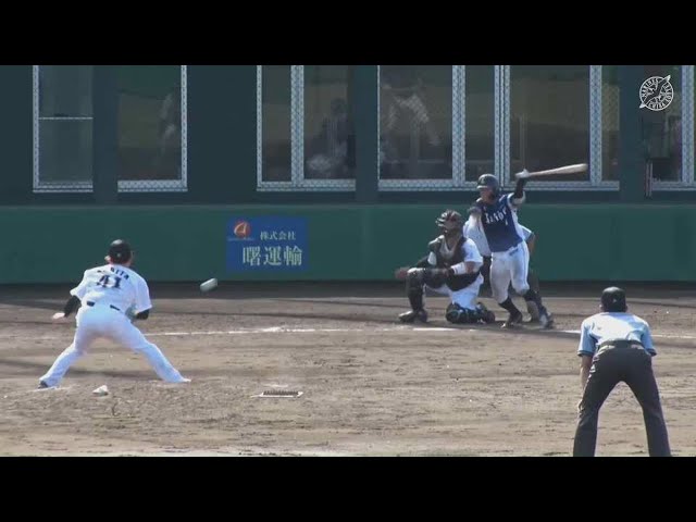 【ファーム】ライオンズ・山野辺翔 好調のマリーンズ・成田翔からタイムリー内野安打!! 2022年7月10日 千葉ロッテマリーンズ 対 埼玉西武ライオンズ