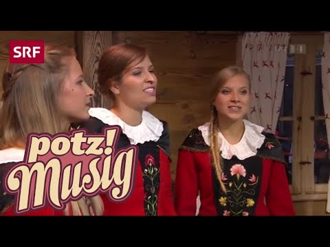 Jodelterzett Engiadina & Nicolas Senn: Lueget, vo Berg und Tal | Potzmusig | SRF