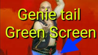 Genie tail green screen editing