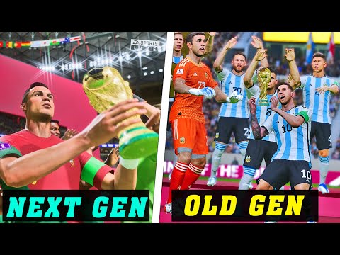 FIFA 23 vs PES 2021 Realism Mod - World Cup Final Comparison 🔥Gameplay, Entrance,Trophy| Fujimarupes