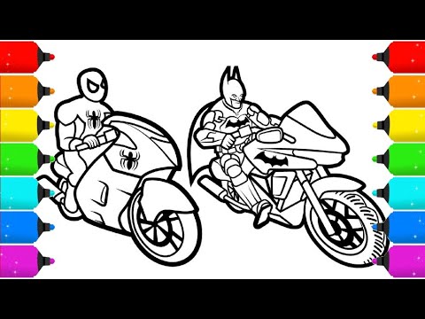 SPIDER-MAN vs Batman Coloring Pages