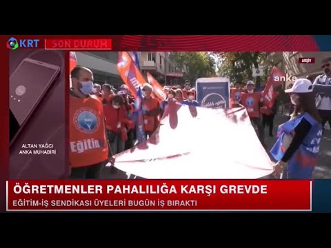 İş Bırakma Eylemimiz Basında Geniş Şekilde Yer Aldı. KRT Tv-29.12.2021 | EĞİTİM İŞ