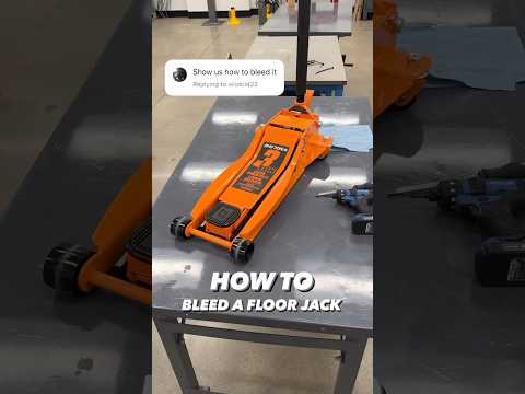 Here’s how to properly bleed a floor jack from #HarborFreight.