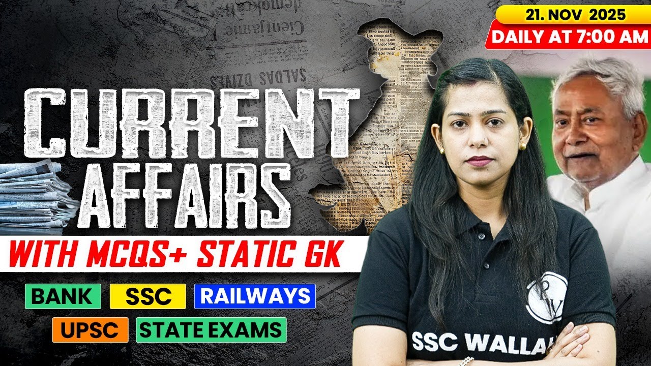 Current Affairs Today | 21 November Current Affairs 2025 | Daily Current Affairs | By Krati Mam