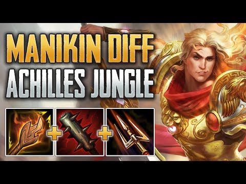 MANIKIN LEVEL 1 IS SO OP! Achilles Jungle Gameplay (SMITE Conquest)