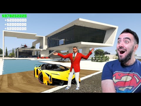 FRANKLIN TRILMILYONER OLDU ARABA DOLDU EV ALDI - GTA 5 MODS